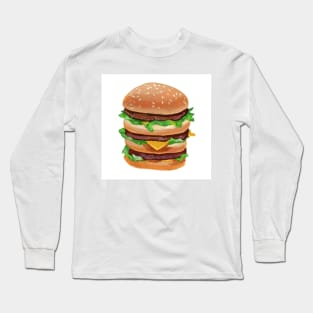 Three level tall burger Long Sleeve T-Shirt